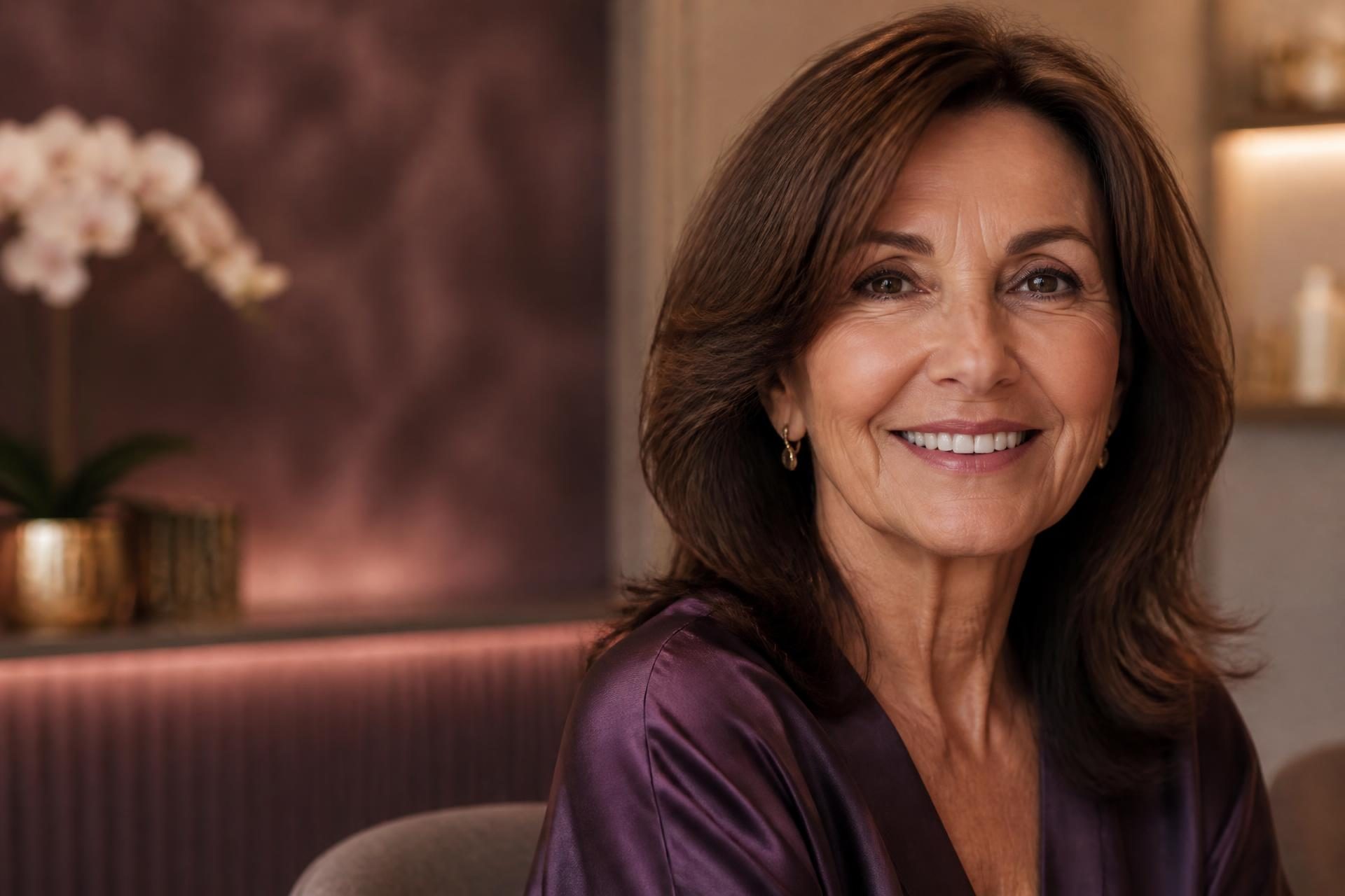 Denture patient of Dr. Marta Rudat, DDS in Tustin, CA
