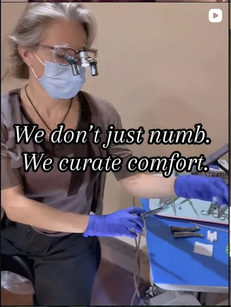 Dr. Marta Rudat curating a calm, comfortable treatment experience