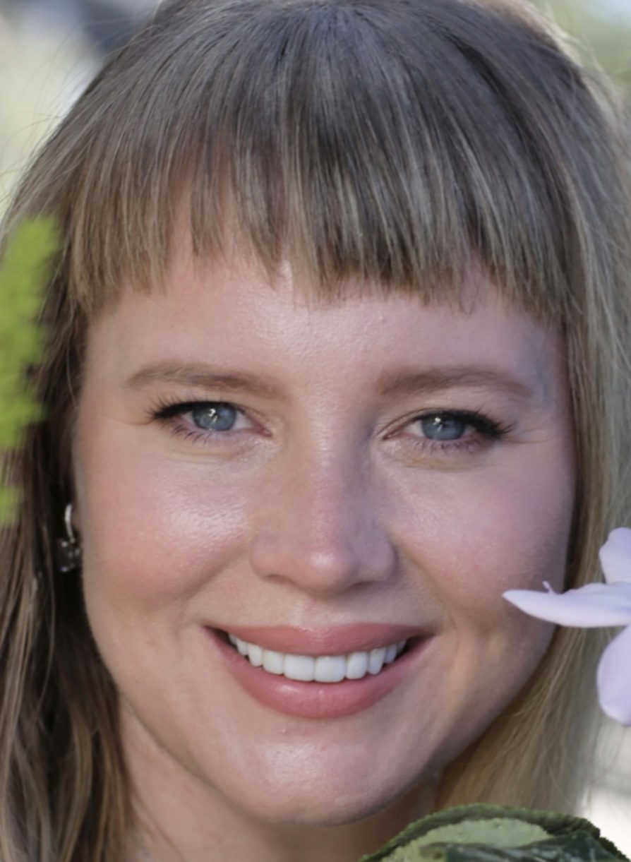 Natural, restored smile close-up